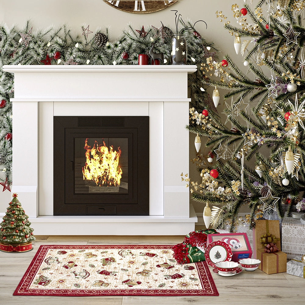 Tapis De Noël Christmas Toys Rouge 50x80cm