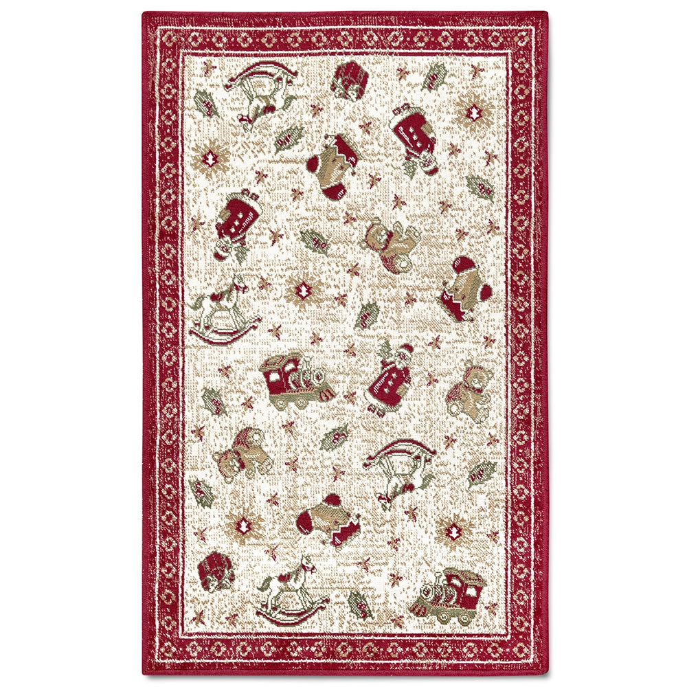 Tapis De Noël Christmas Toys Rouge 50x80cm