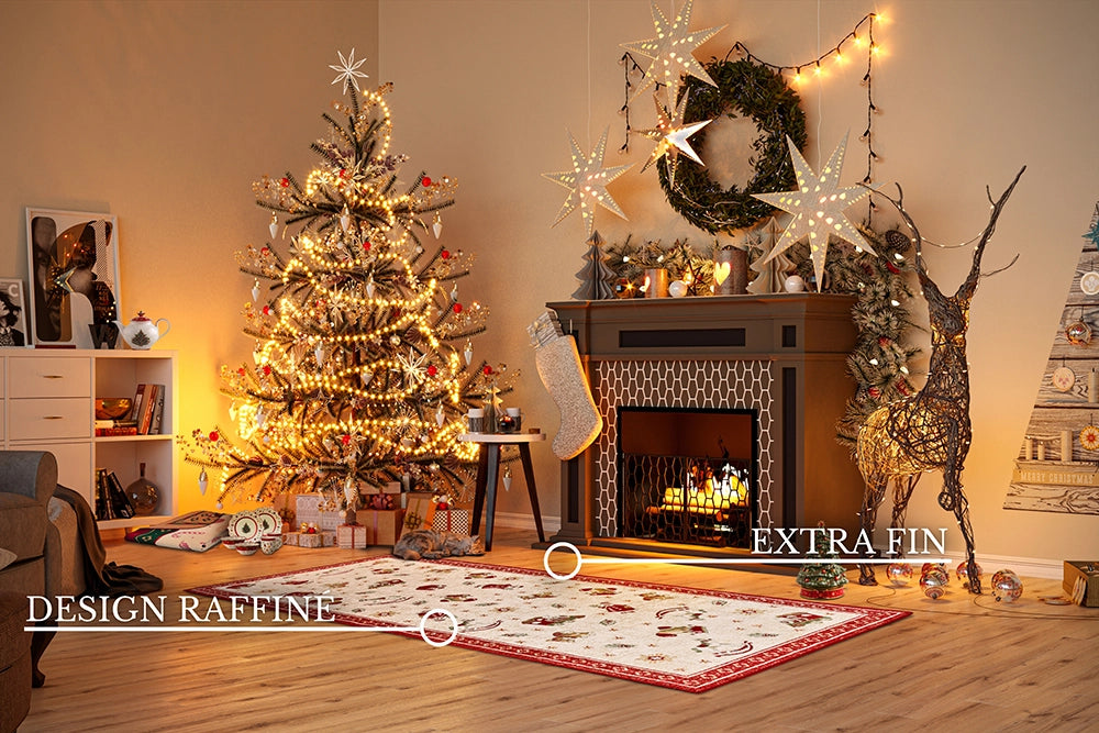 Tapis De Noël Christmas Toys Rouge 80x200cm