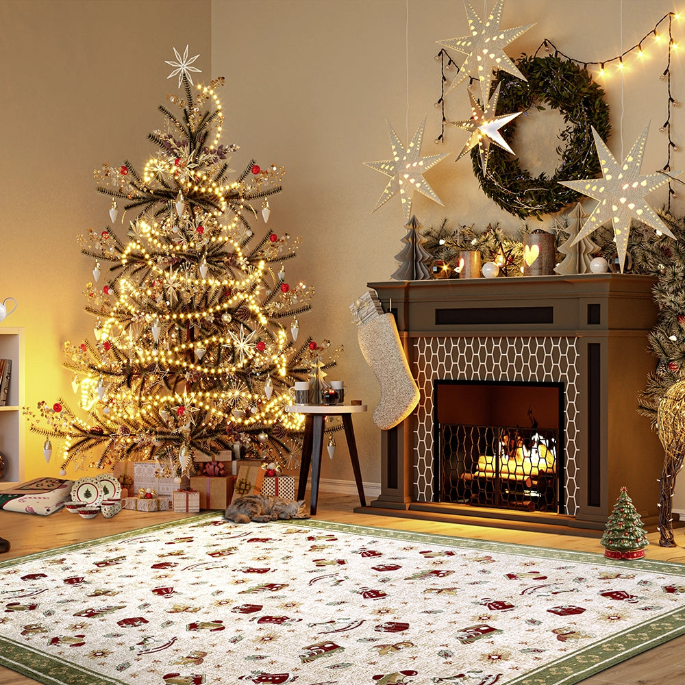 Tapis De Noël Christmas Toys Vert 160x230cm