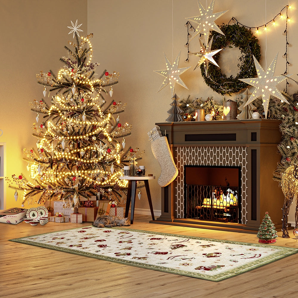 Tapis De Noël Christmas Toys Vert 80x200cm