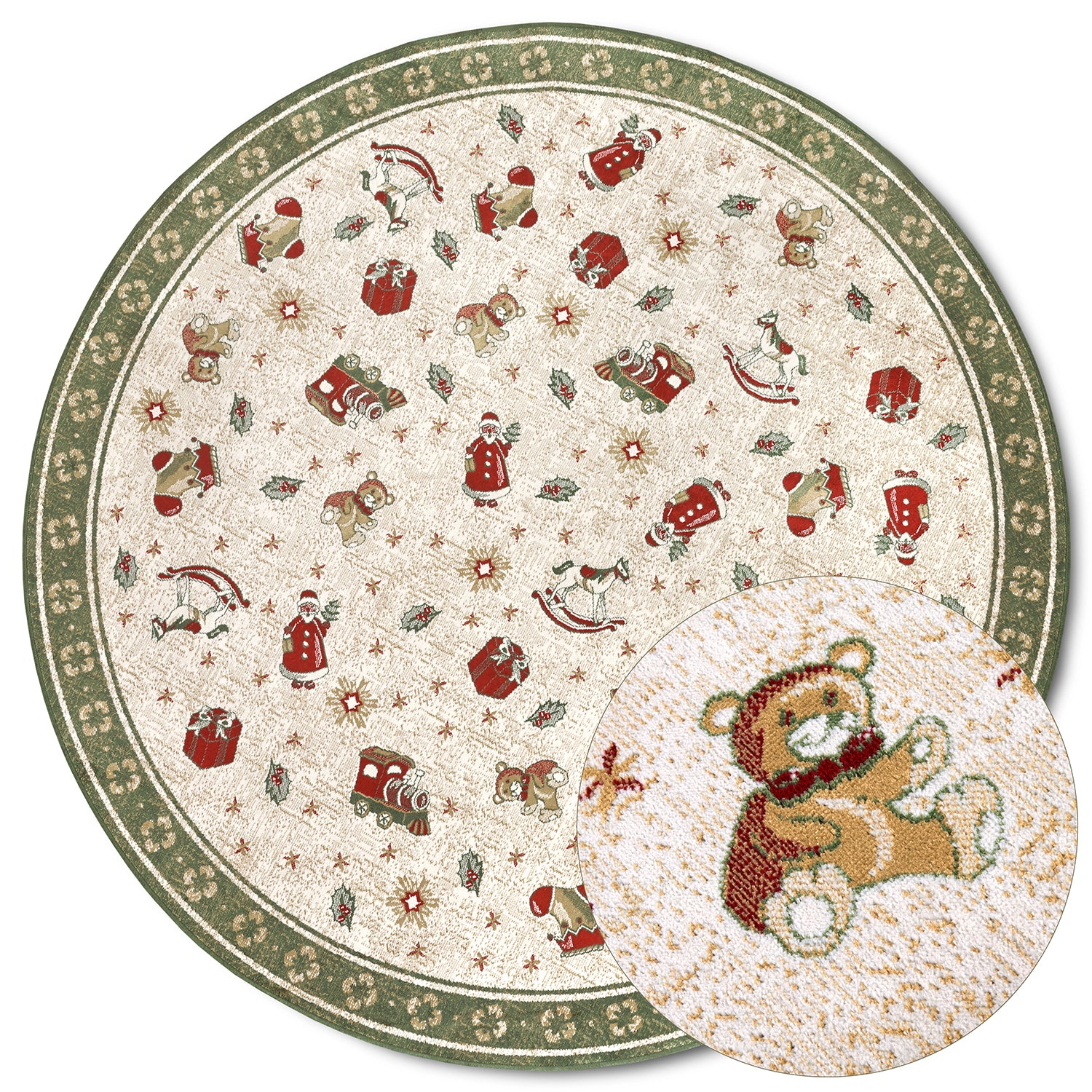 Tapis De Noël Christmas Toys Vert – STUDIO DECO
