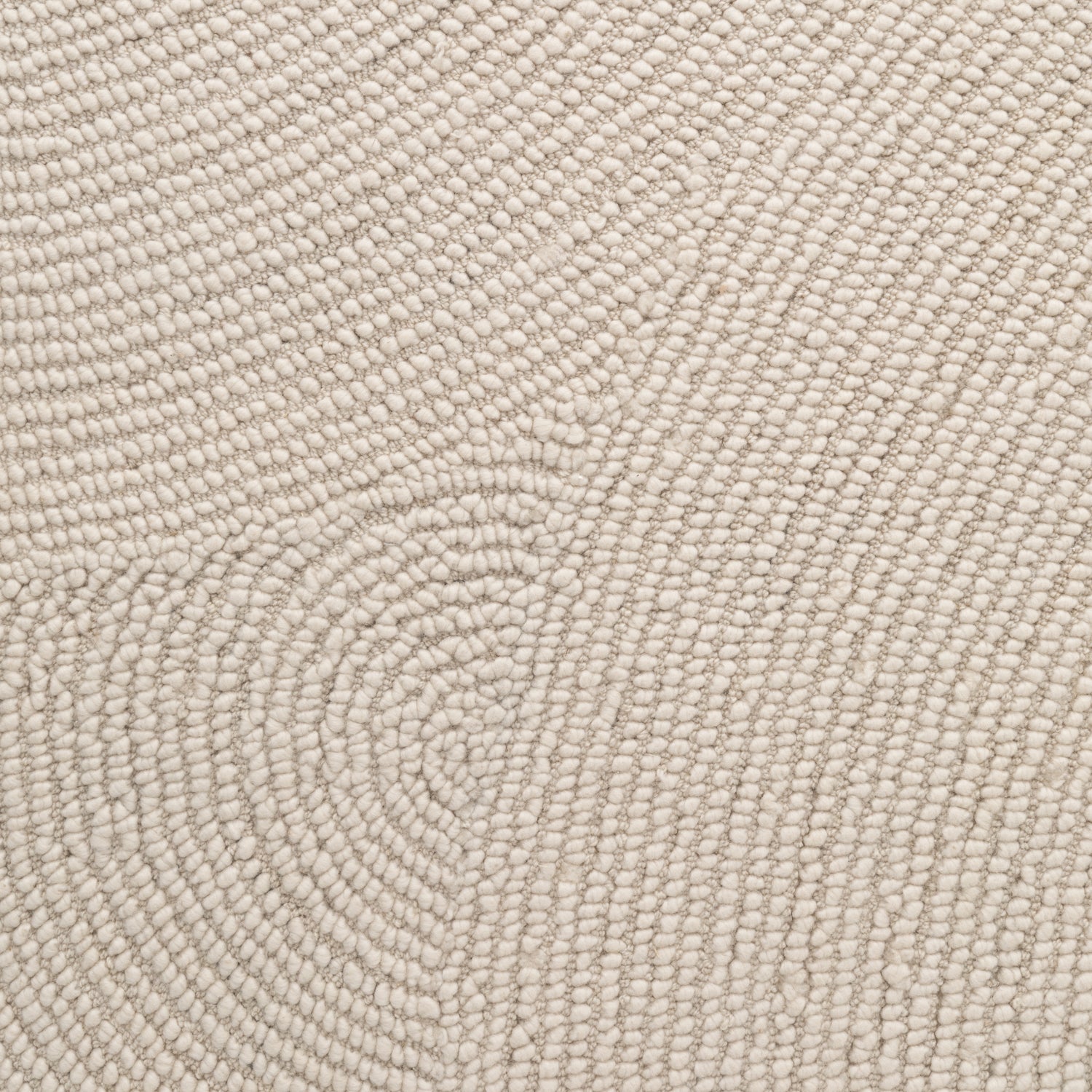 Tapis Rond Laine ELENA motifs arcs - Crème – STUDIO DECO