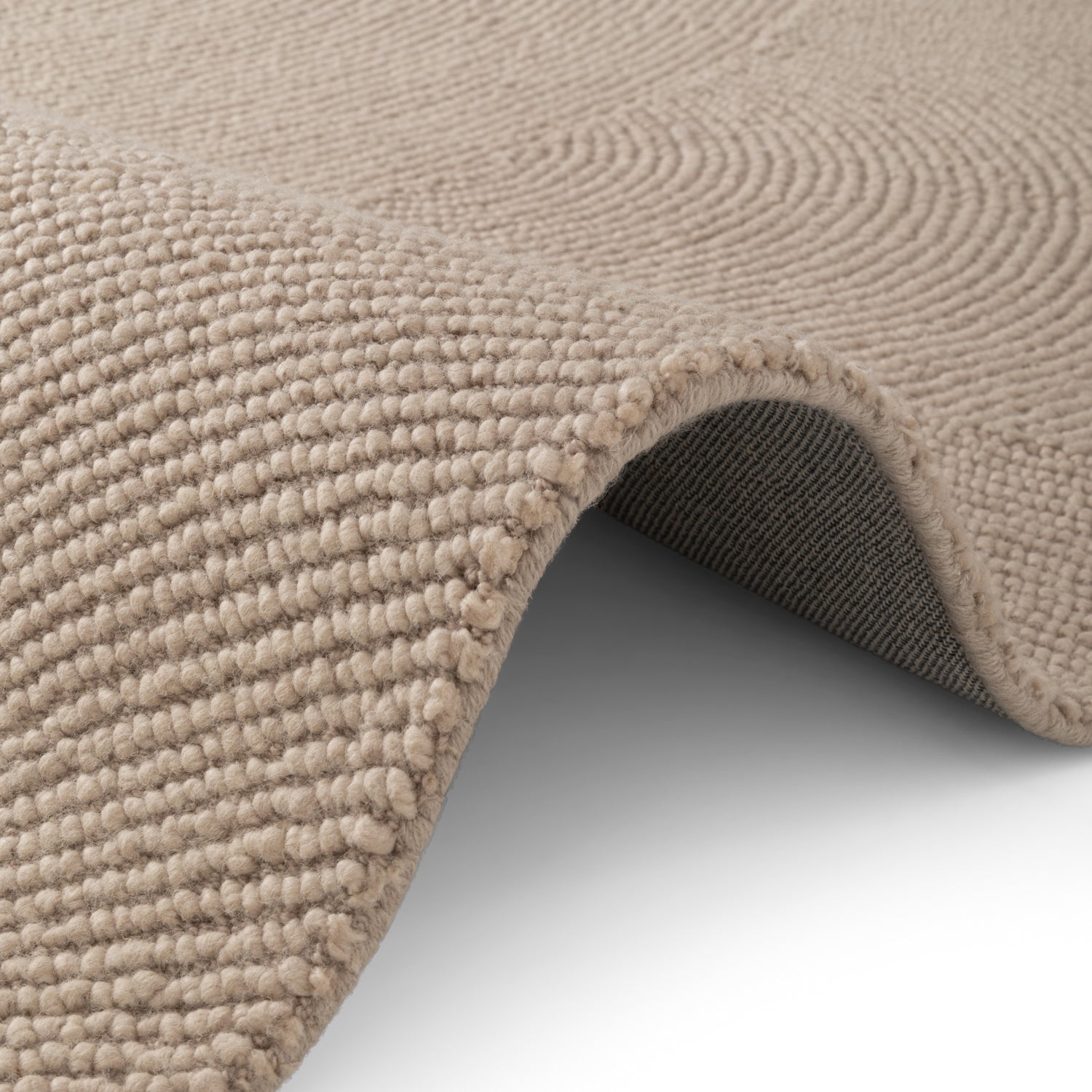 Tapis Laine ELENA motifs arcs Beige – STUDIO DECO