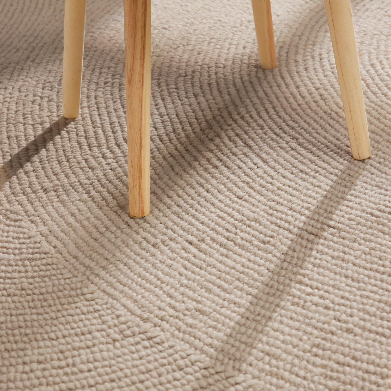 Tapis Laine ELENA motifs arcs Beige – STUDIO DECO