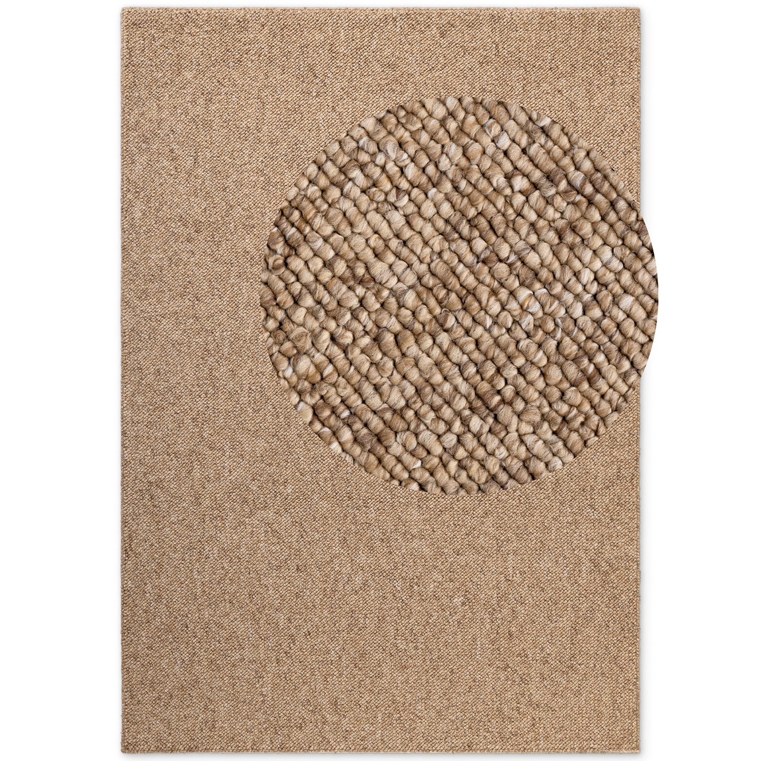 Tapis Bouclé aspect laine Caramel – STUDIO DECO