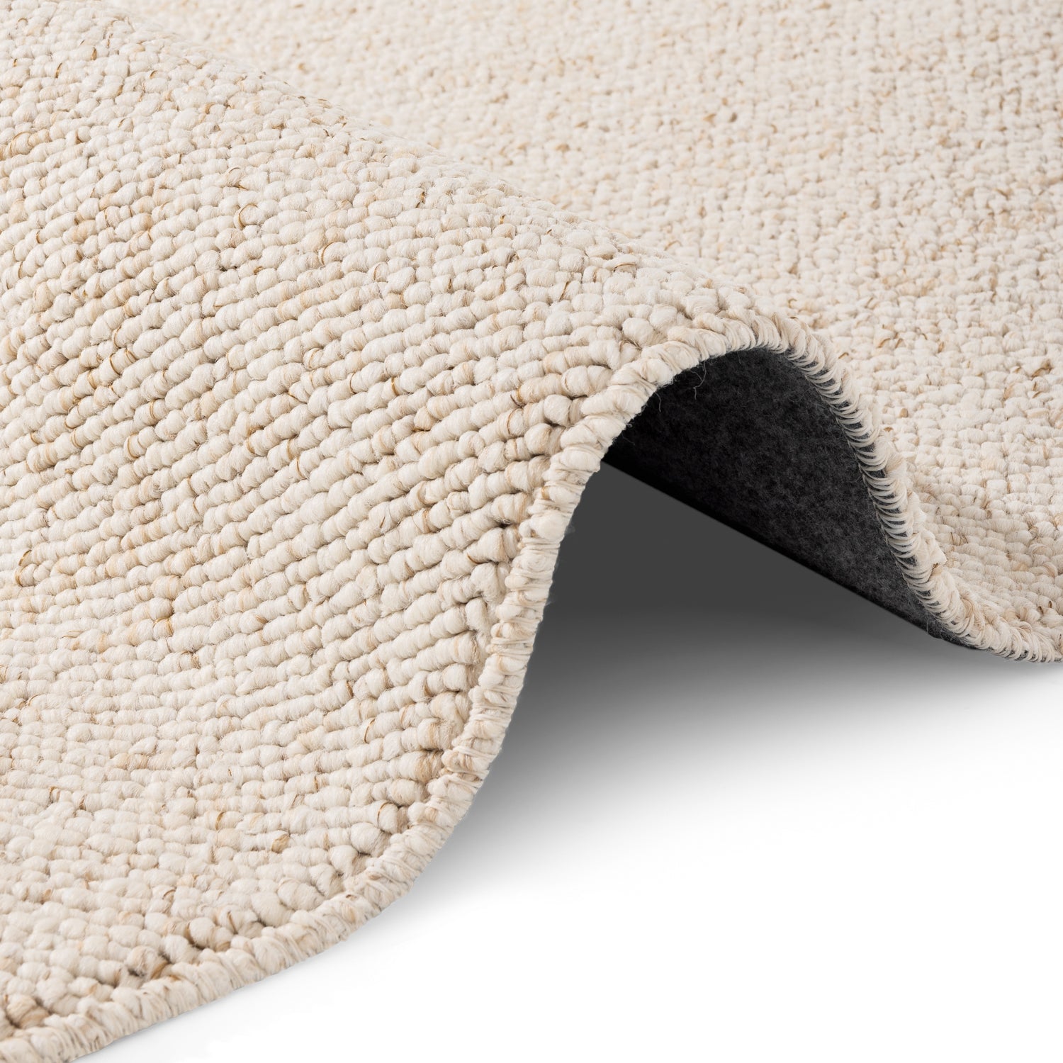 Tapis Bouclé aspect laine Crème – STUDIO DECO