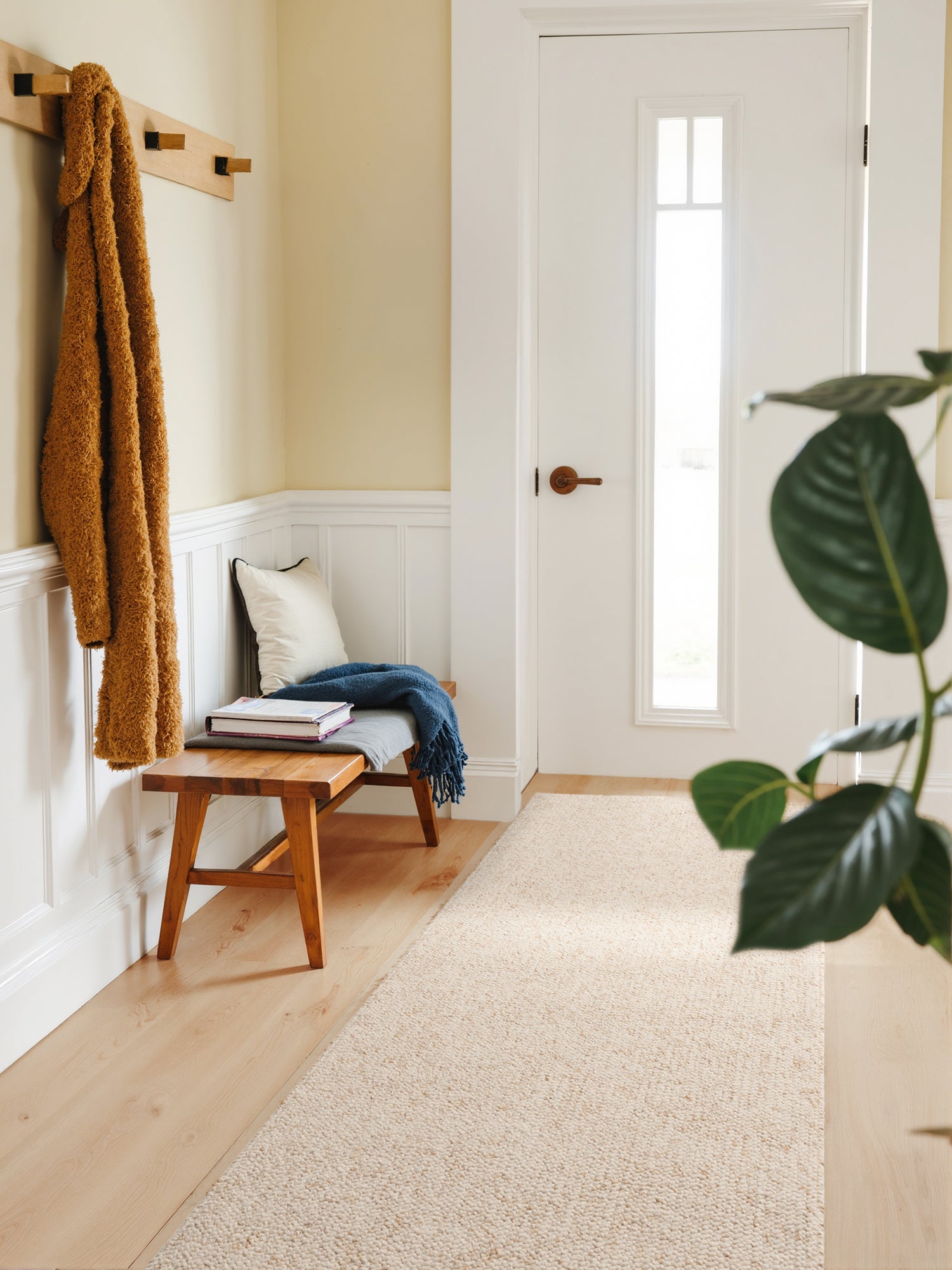 Tapis Bouclé aspect laine Crème – STUDIO DECO