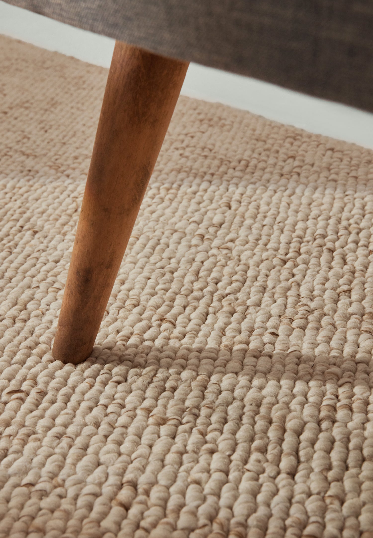 Tapis Bouclé aspect laine Crème – STUDIO DECO