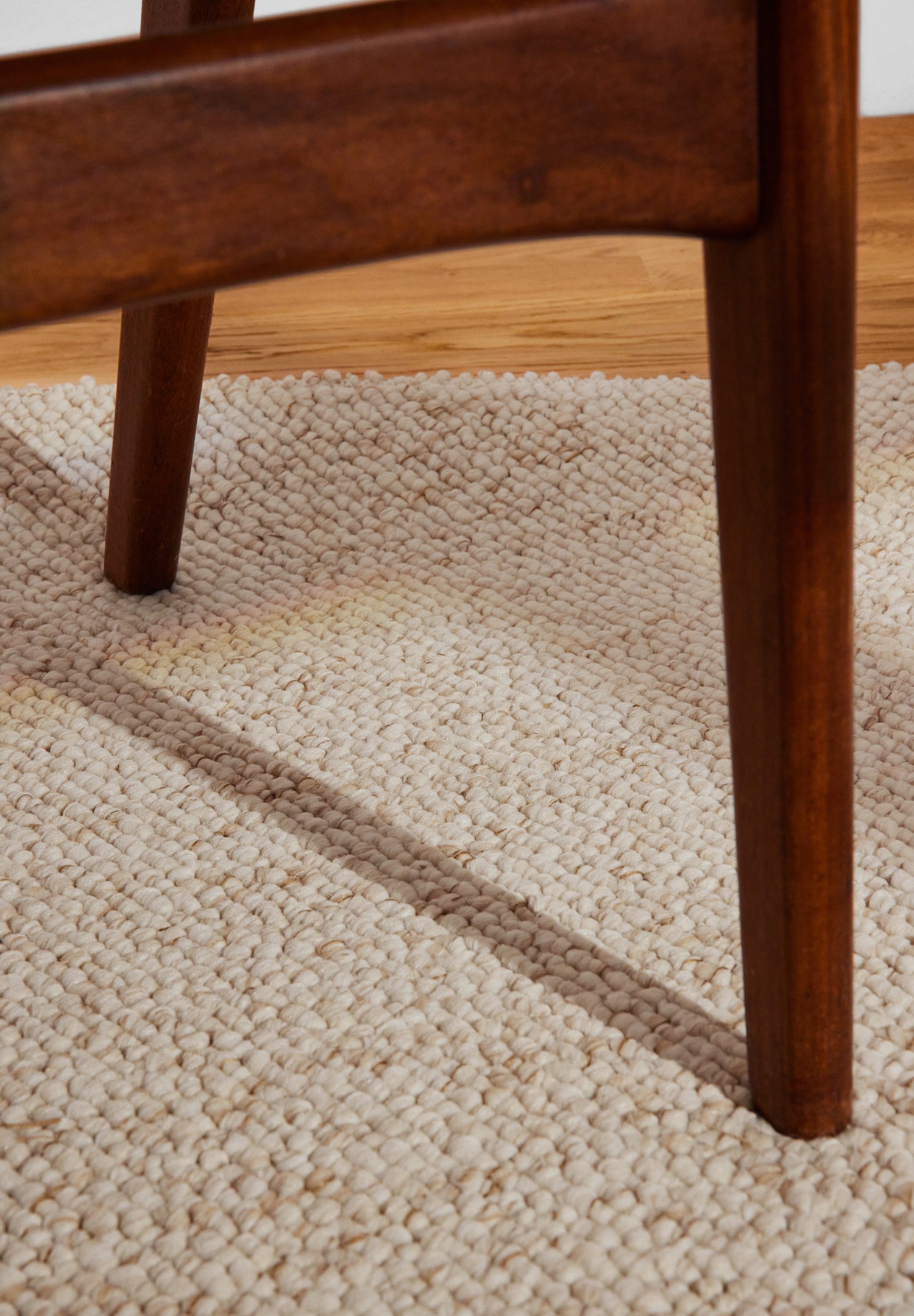 Tapis Bouclé aspect laine Crème – STUDIO DECO