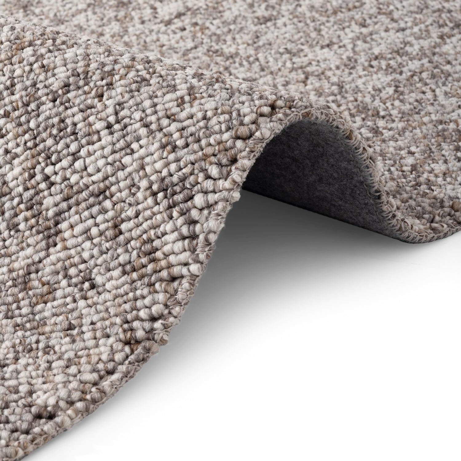 Tapis Bouclé aspect laine Taupe Chiné – STUDIO DECO