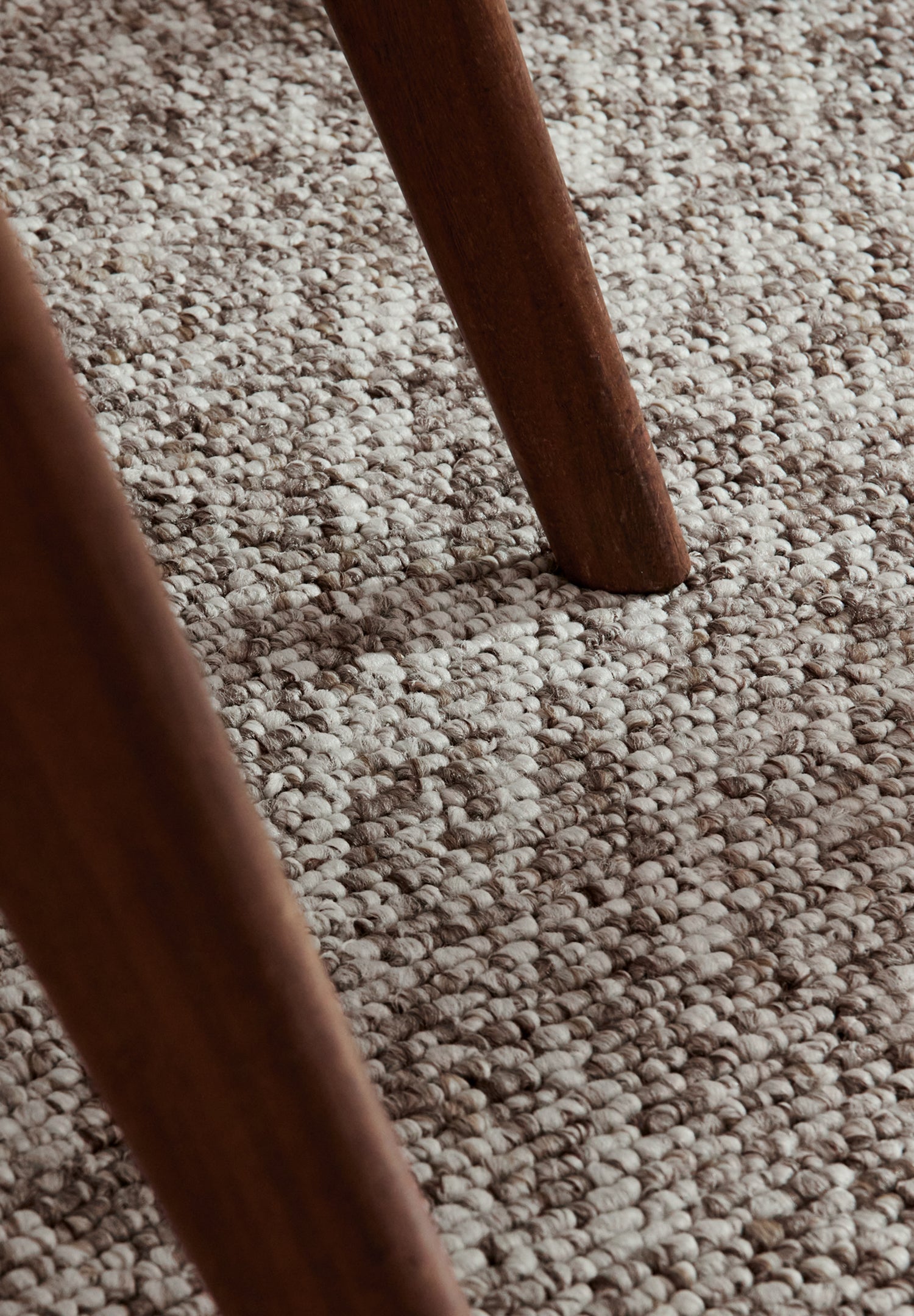 Tapis Bouclé aspect laine Taupe Chiné – STUDIO DECO