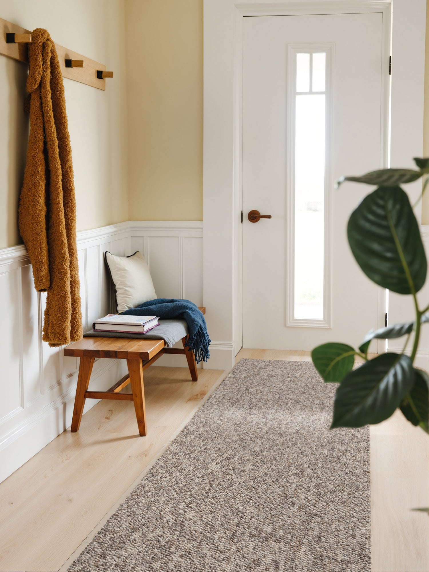 Tapis Bouclé aspect laine Taupe Chiné – STUDIO DECO