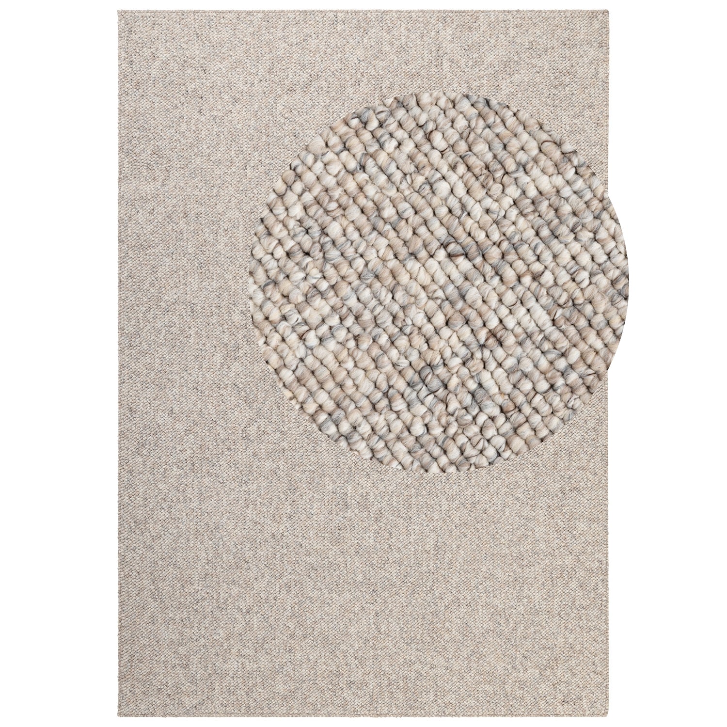 Tapis Bouclé aspect laine Crème Chiné – STUDIO DECO