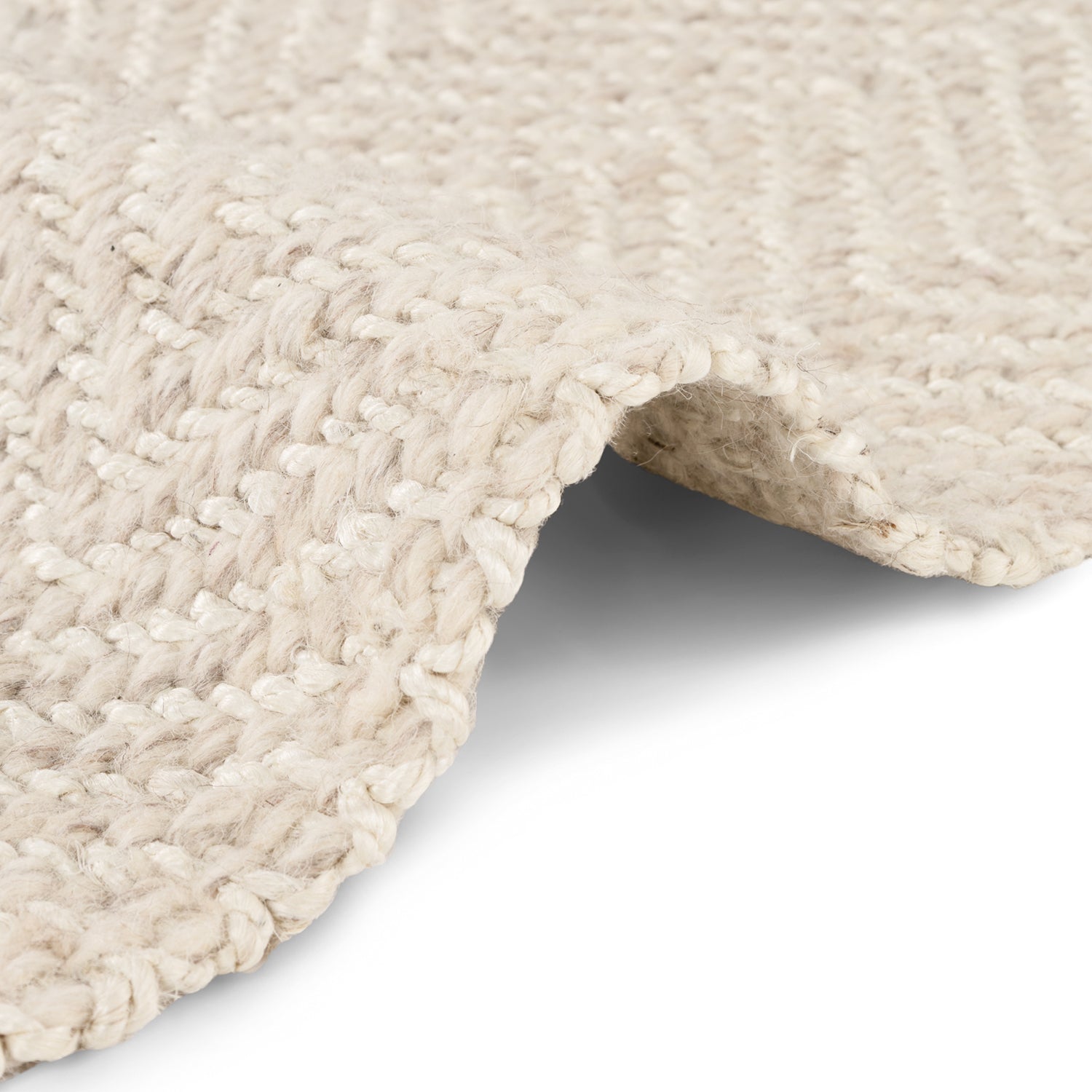 Tapis de Laine Fait Main Crème – STUDIO DECO