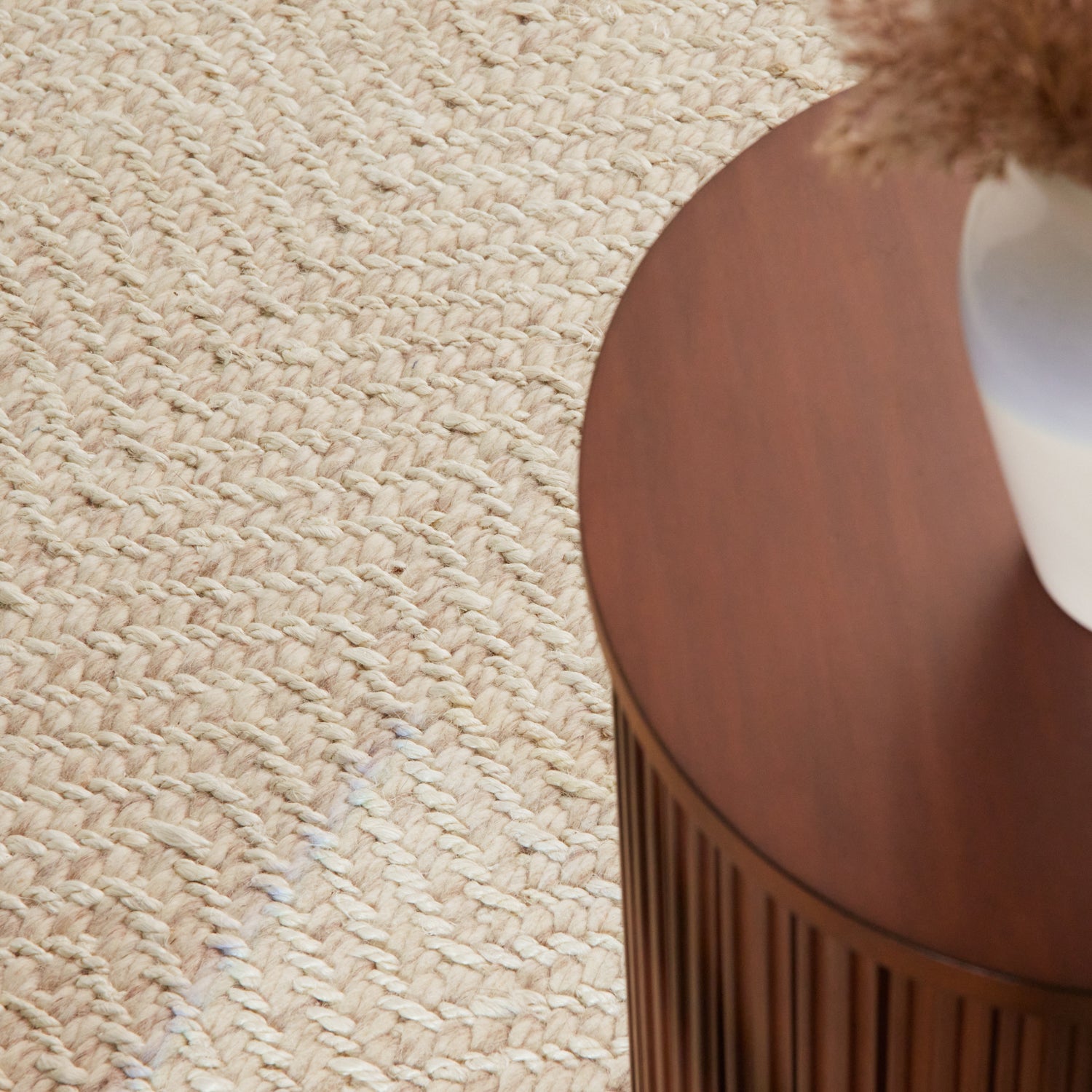 Tapis de Laine Fait Main Crème – STUDIO DECO