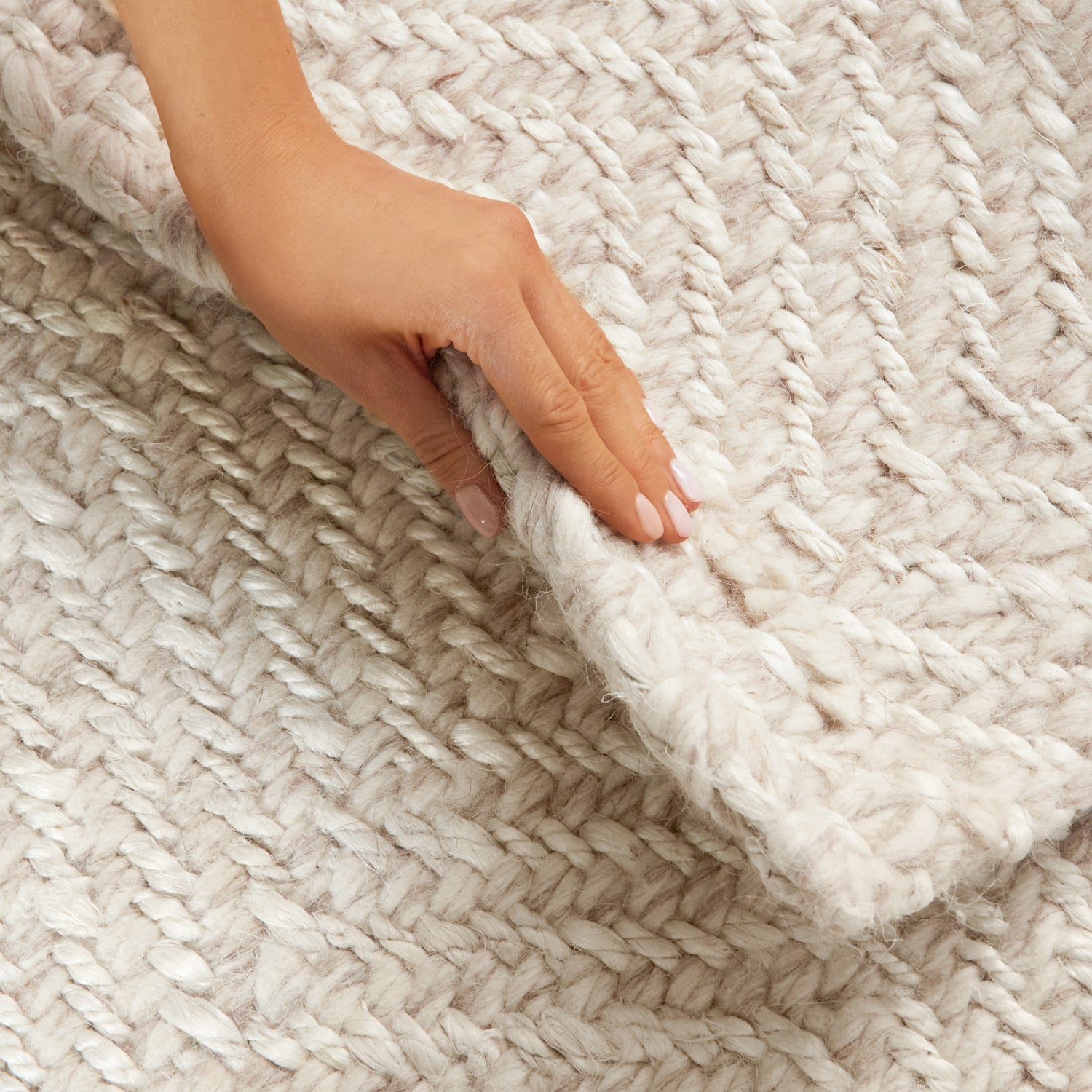 Tapis de Laine Couloir Fait Main Crème – STUDIO DECO