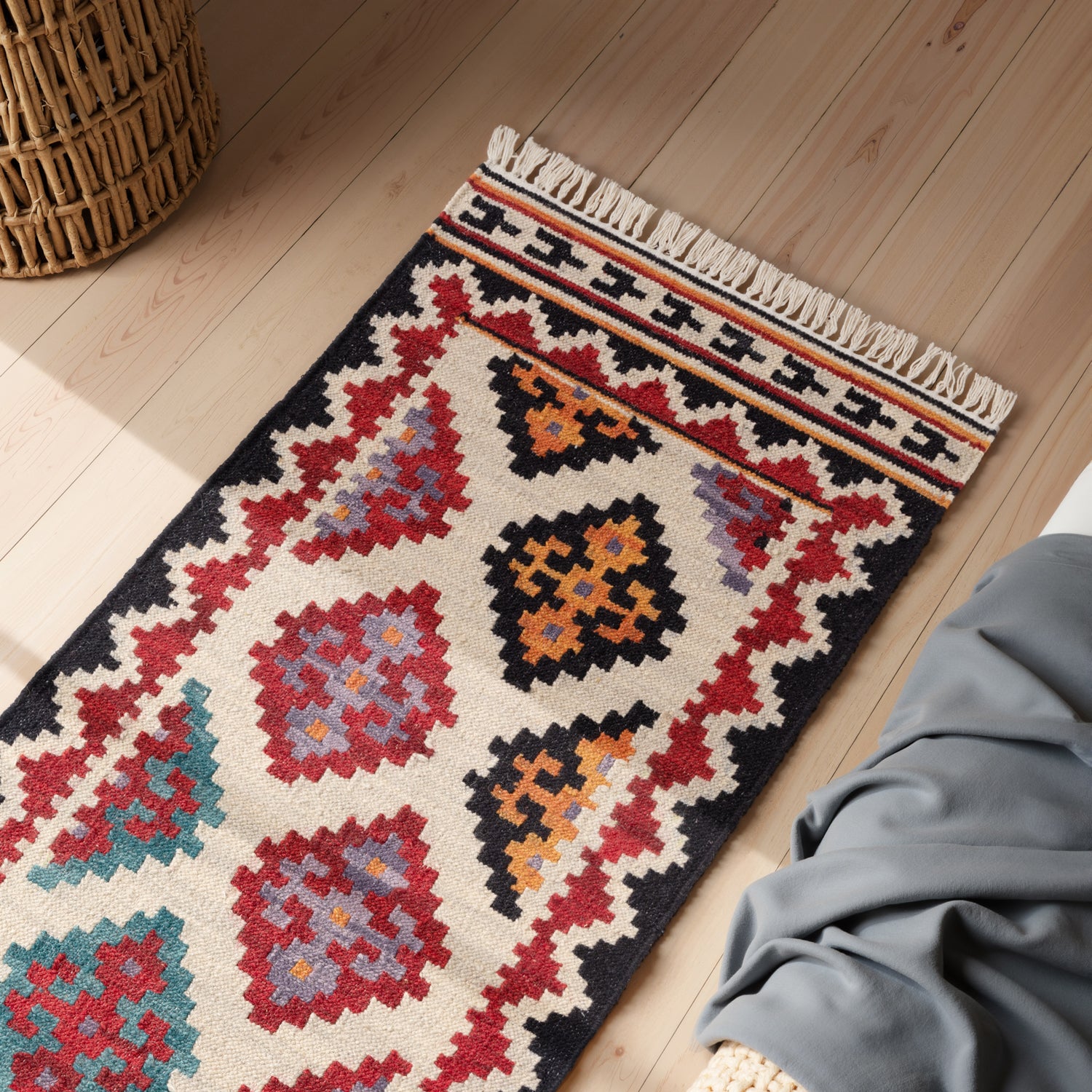 Tapis Kilim en Laine KIAN – STUDIO DECO