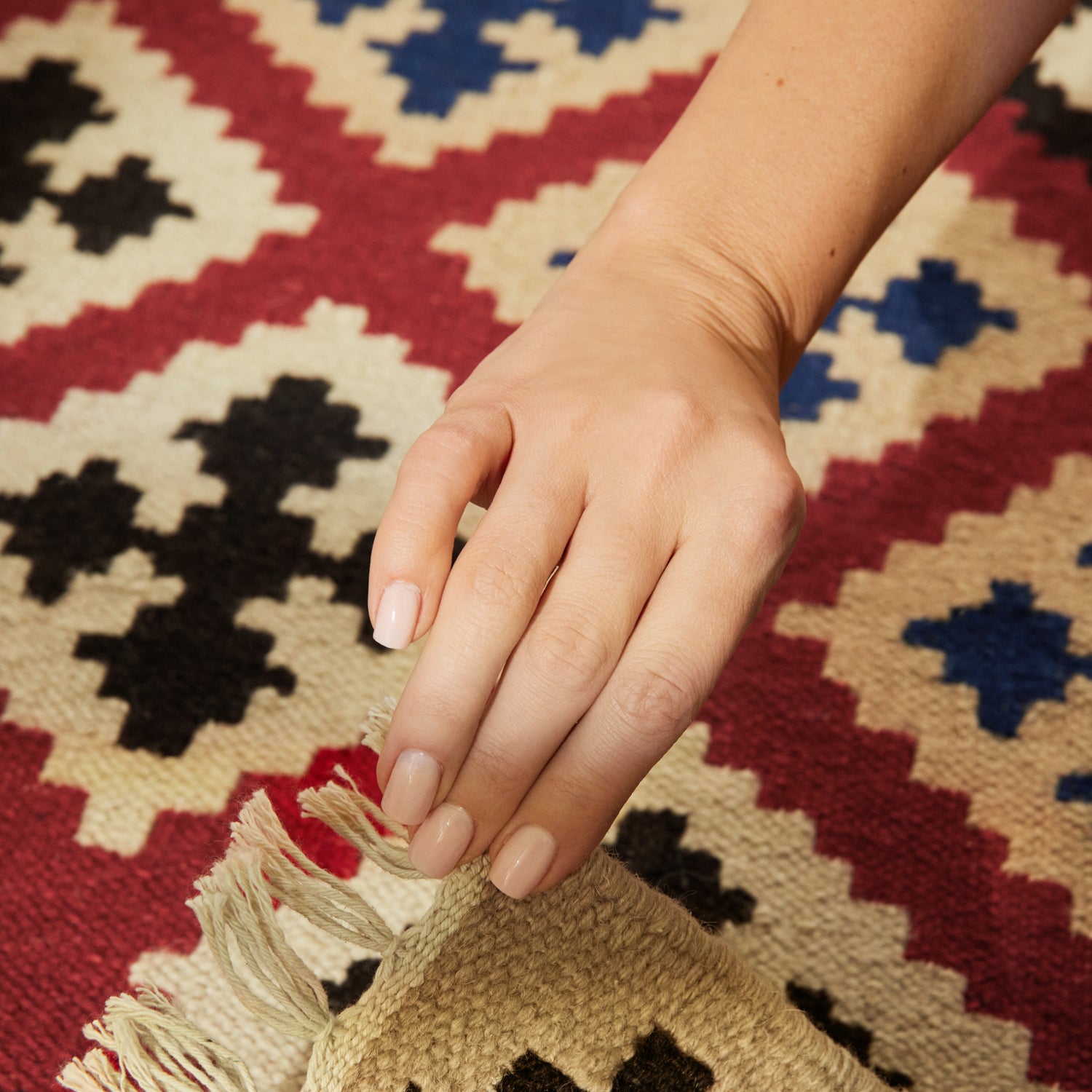 Tapis Kilim en Laine RAMI – STUDIO DECO