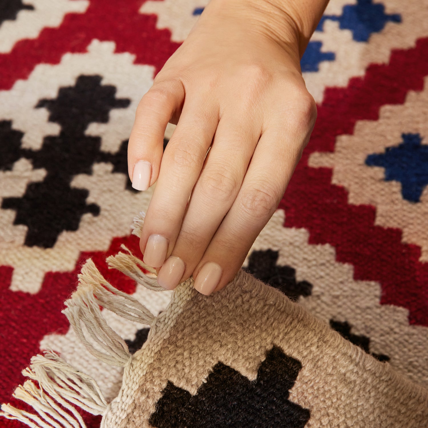 Tapis Kilim en Laine RAMI – STUDIO DECO