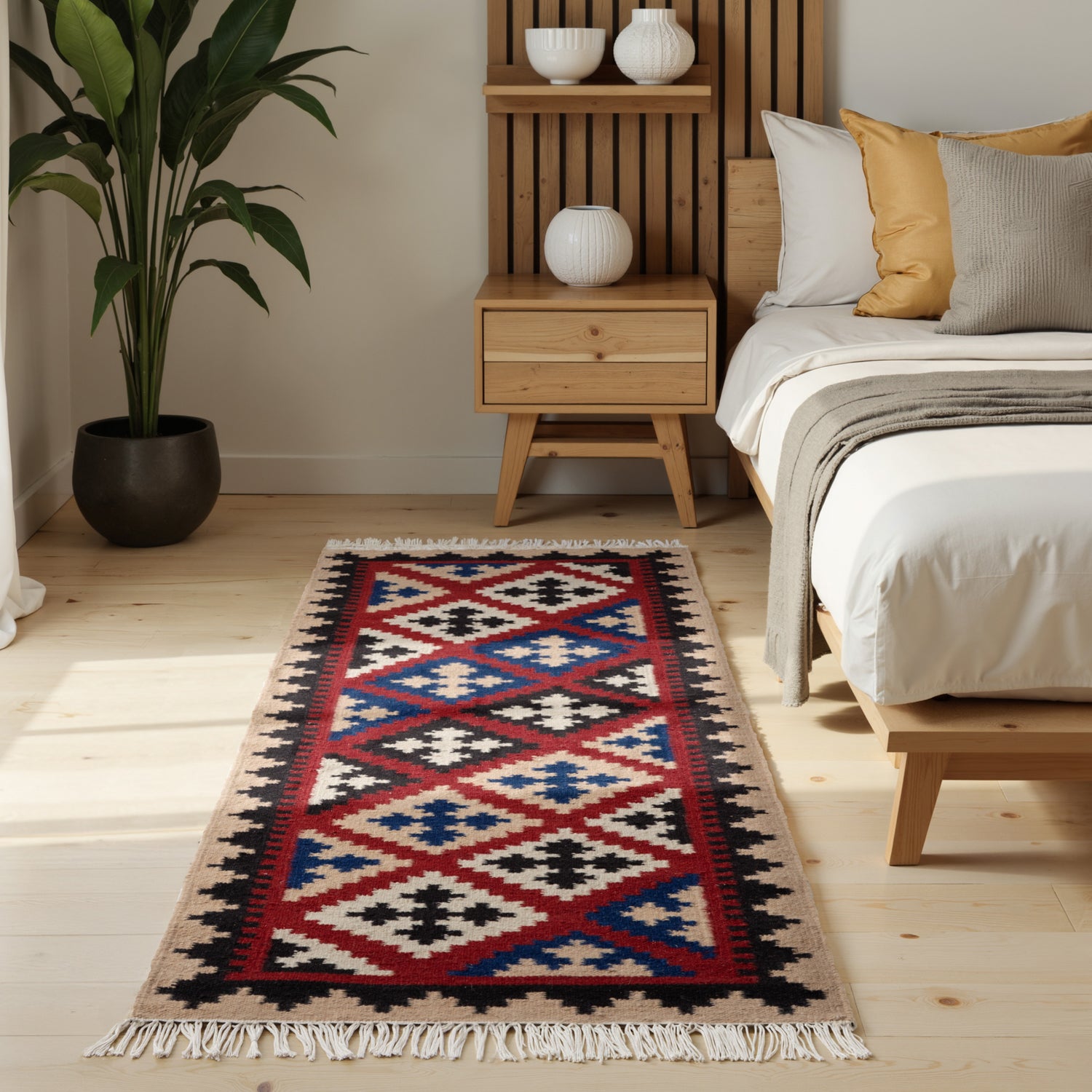 Tapis Kilim en Laine RAMI – STUDIO DECO