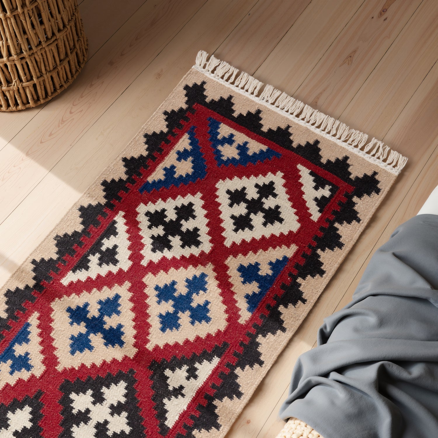 Tapis Kilim en Laine RAMI – STUDIO DECO