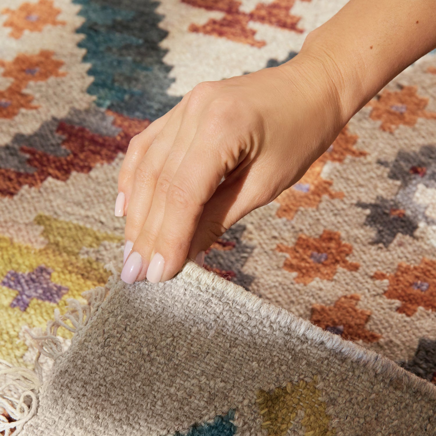 Tapis Kilim en Laine OASIS – STUDIO DECO