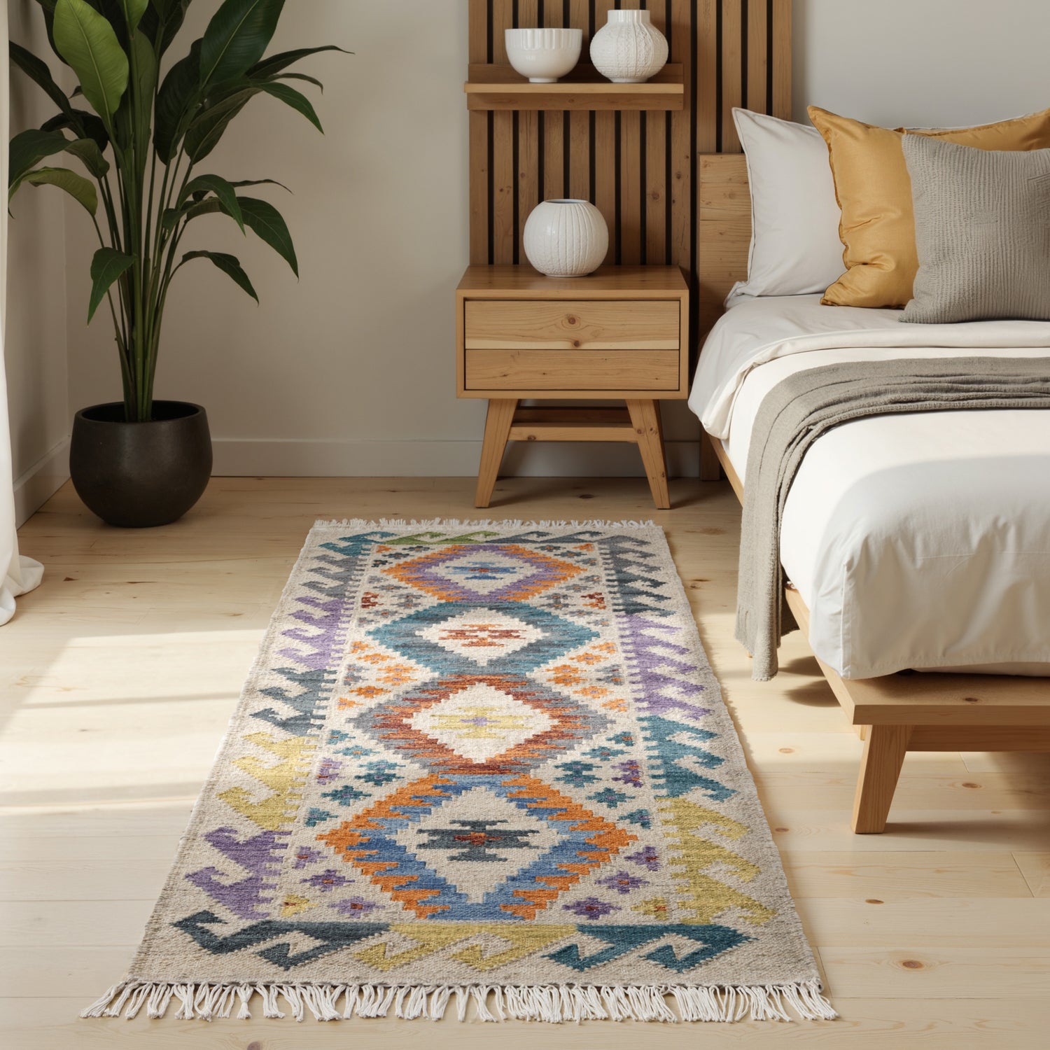 Tapis Kilim en Laine OASIS – STUDIO DECO