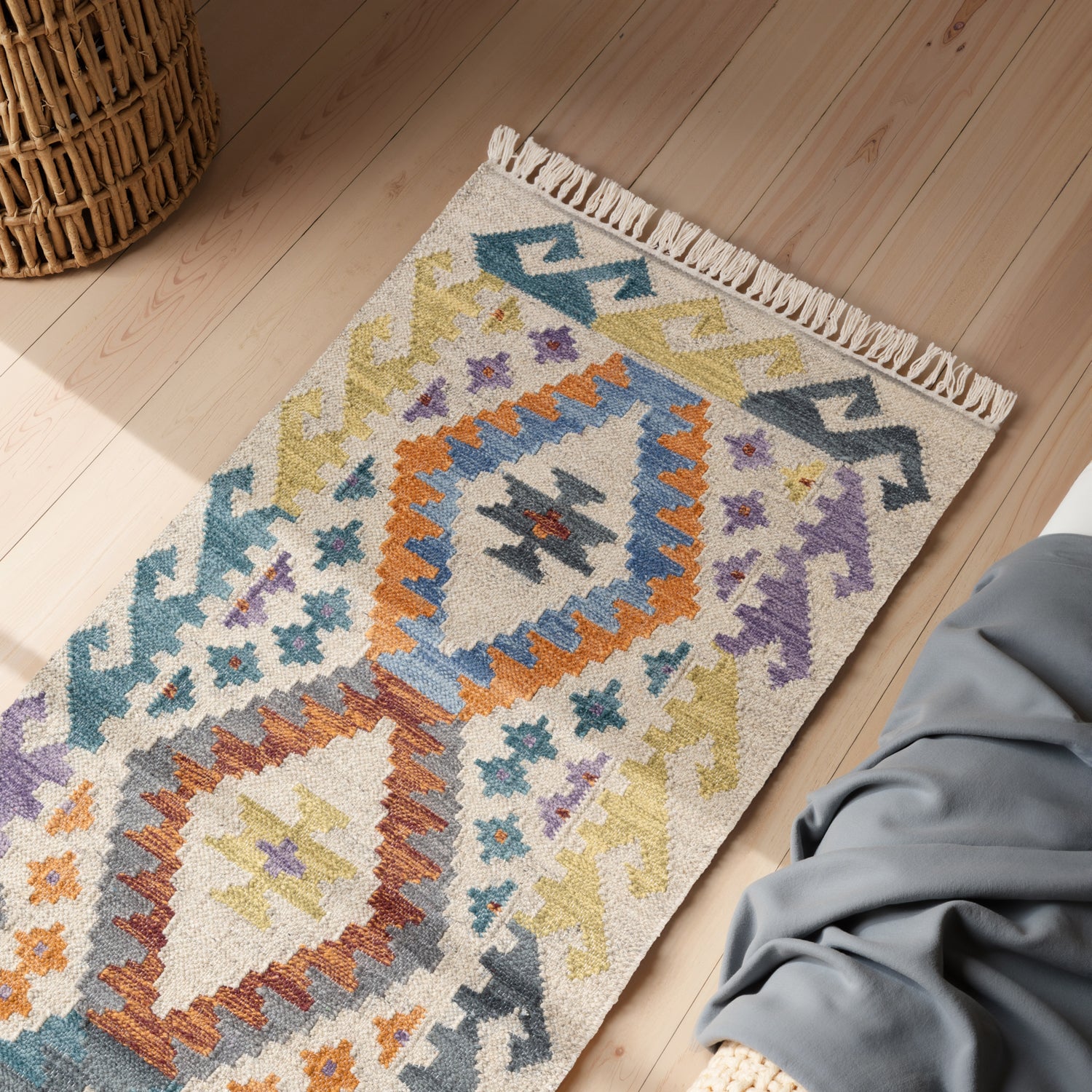 Tapis Kilim en Laine OASIS – STUDIO DECO
