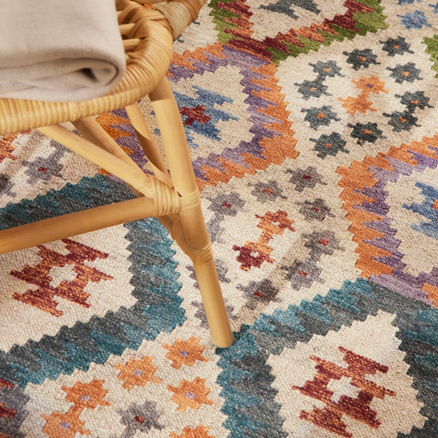 Tapis Kilim en Laine OASIS – STUDIO DECO