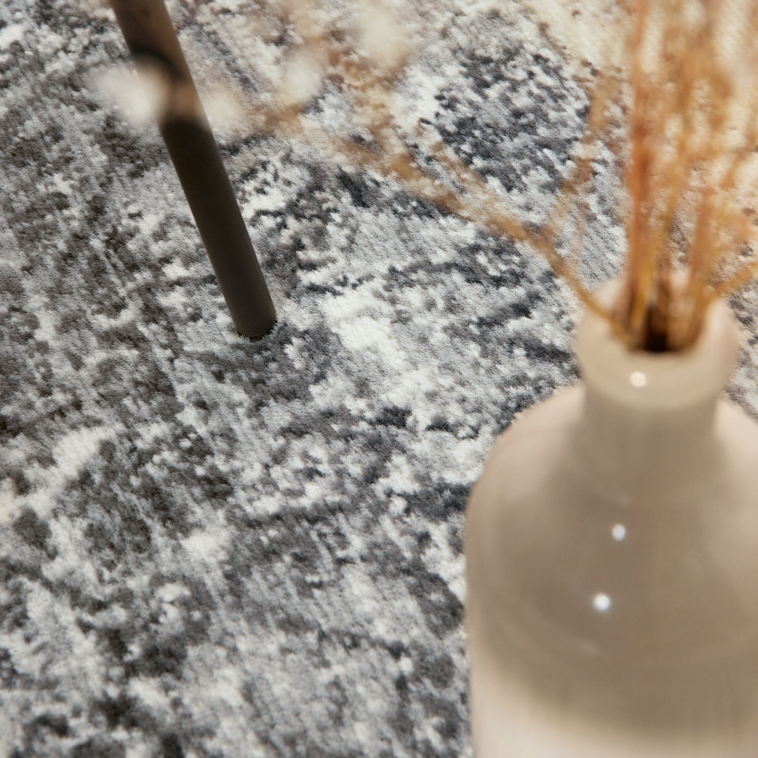 Tapis rond vintage médaillon Crème et Gris – STUDIO DECO