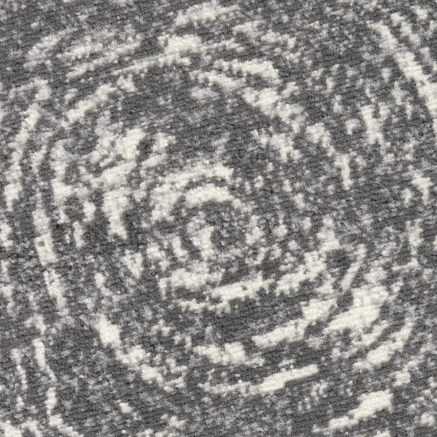 Tapis rond vintage abstrait Gris – STUDIO DECO