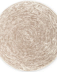 Tapis rond vintage abstrait Beige – STUDIO DECO