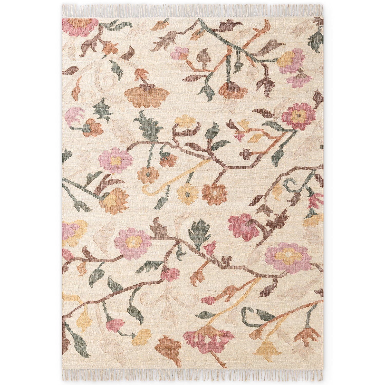 Tapis Kilim Jute à Franges SUZAN - ELLE Decoration – STUDIO DECO