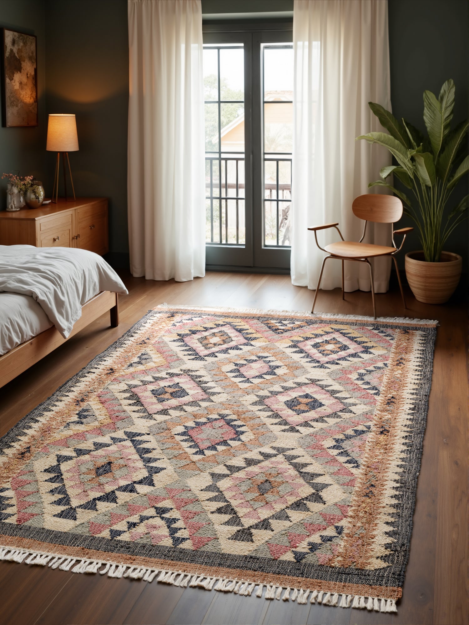 Tapis Kilim Jute à Franges SHANA - ELLE Decoration – STUDIO DECO