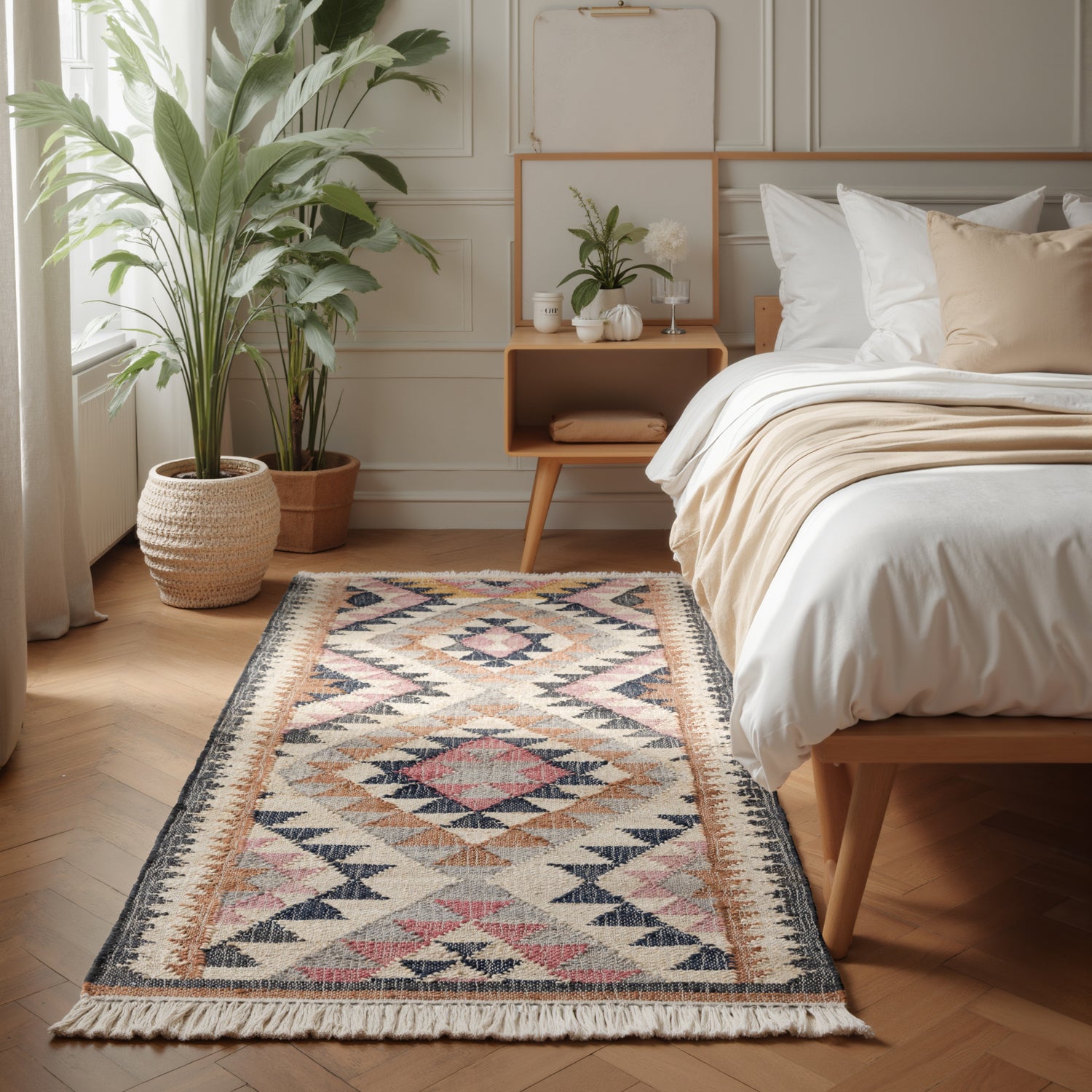 Tapis Kilim Jute à Franges SHANA - ELLE Decoration – STUDIO DECO
