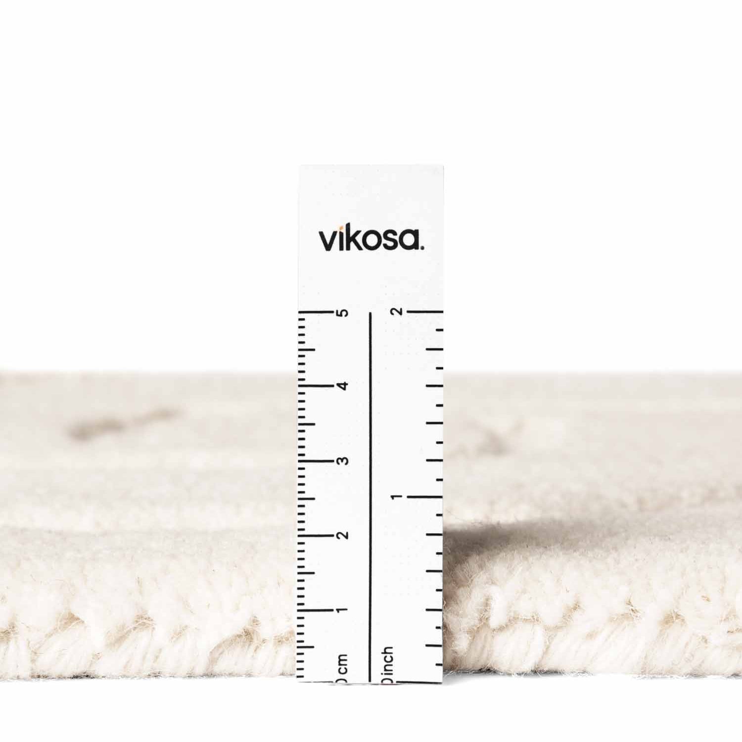 Tapis en laine tuftée main Crème