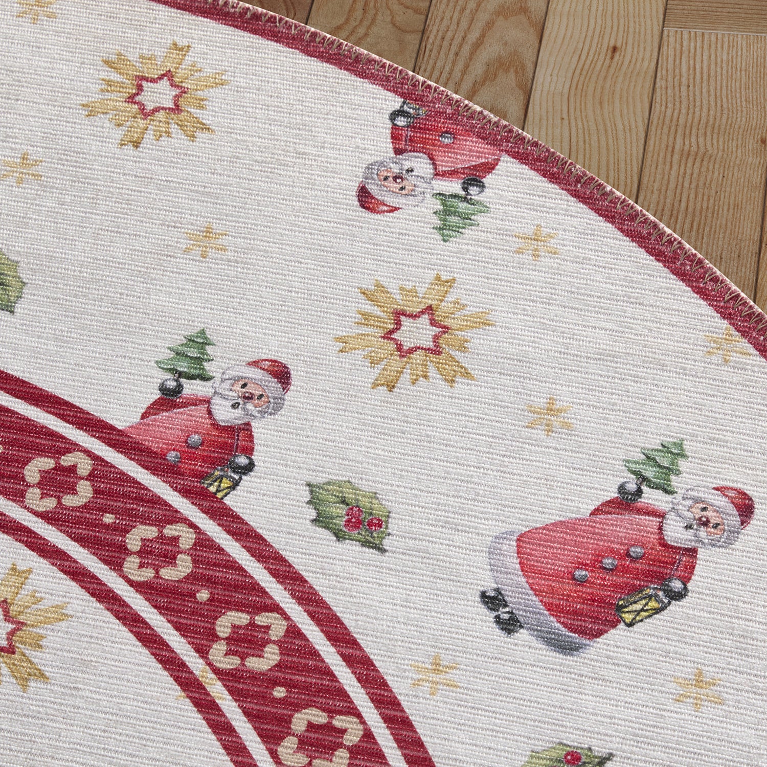 Tapis De Noël Rond Santa – STUDIO DECO