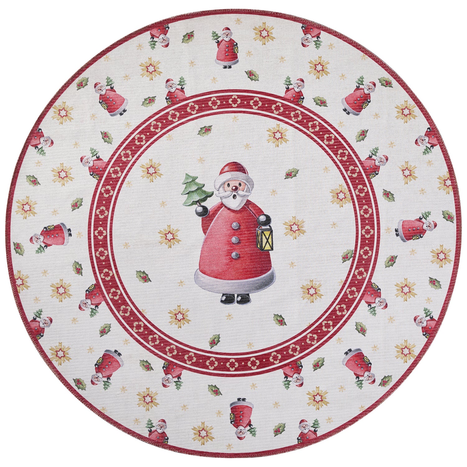 Tapis De Noël Rond Santa – STUDIO DECO