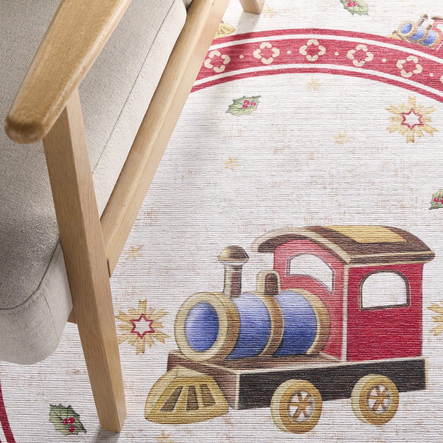 Tapis De Noël Rond Voyage enchanté – STUDIO DECO