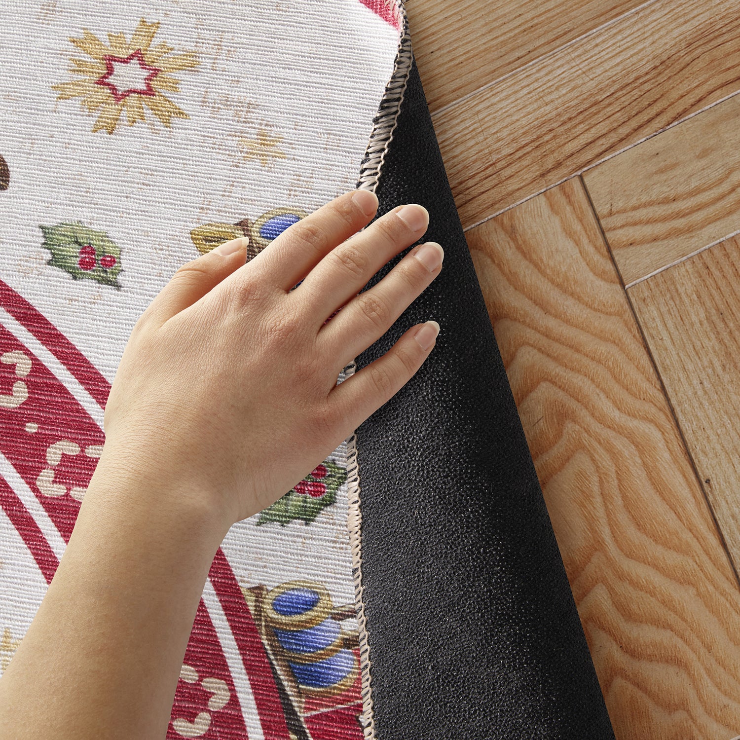 Tapis De Noël Rond Voyage enchanté – STUDIO DECO