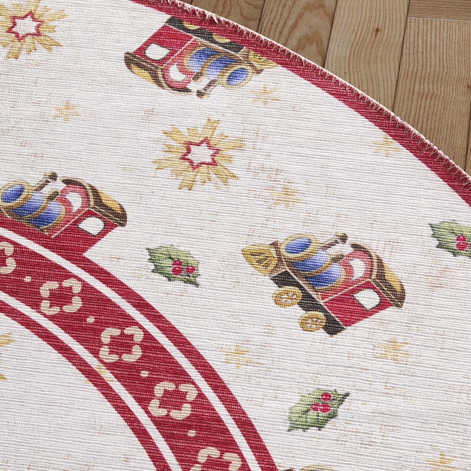 Tapis De Noël Rond Voyage enchanté – STUDIO DECO