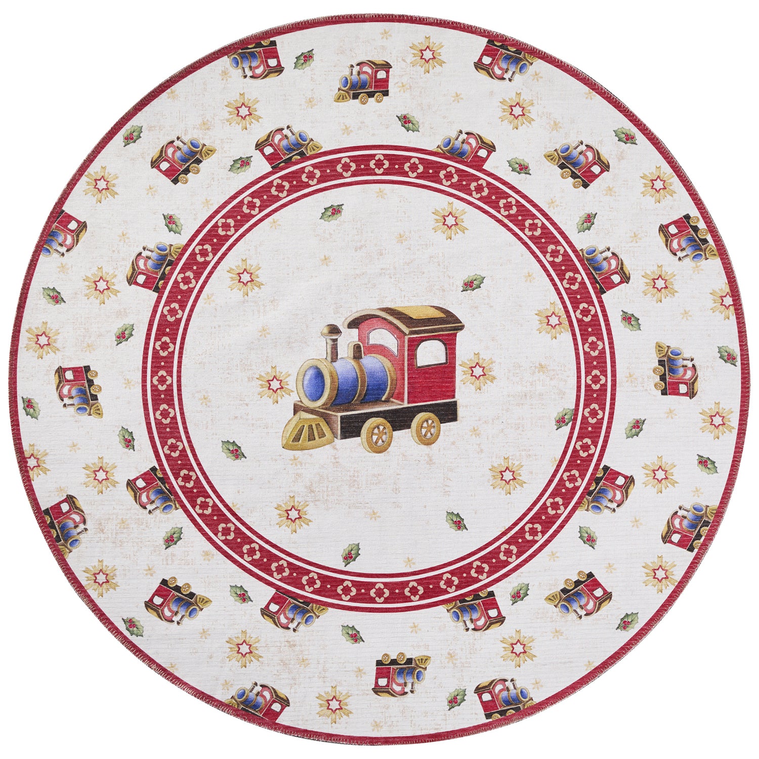 Tapis De Noël Rond Voyage enchanté – STUDIO DECO