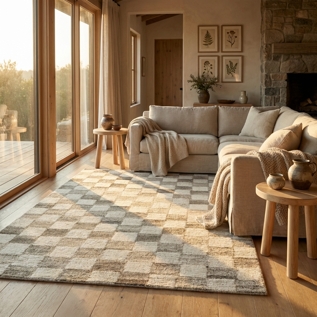 Tapis Fait main en Laine AMBER