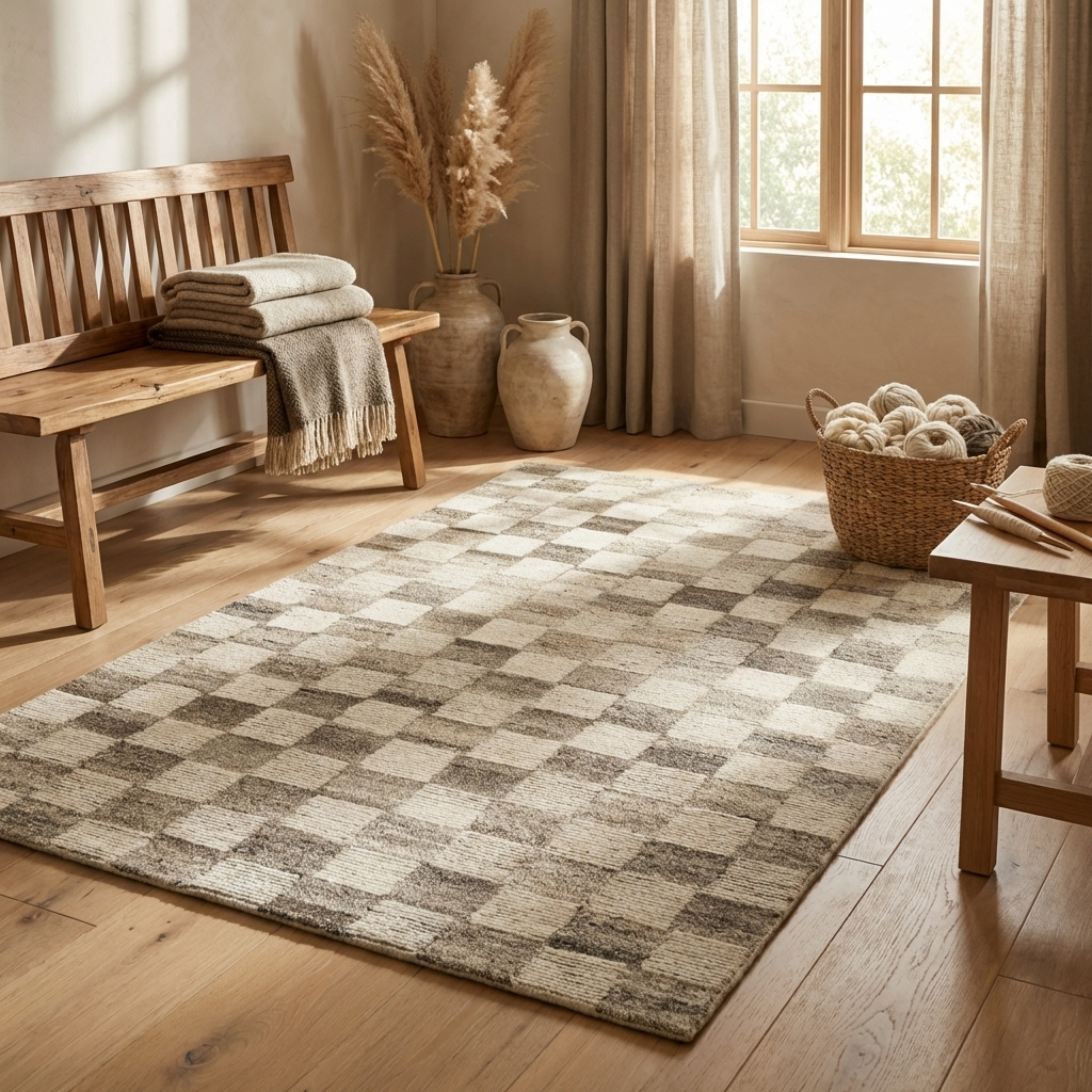 Tapis Fait main en Laine AMBER
