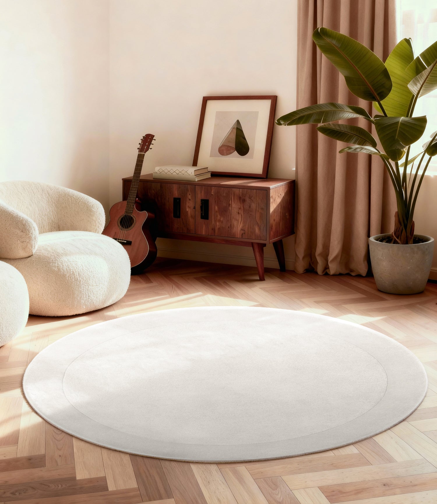 Tapis Rond en laine tufté main Crème - Villeroy & Boch – STUDIO DECO