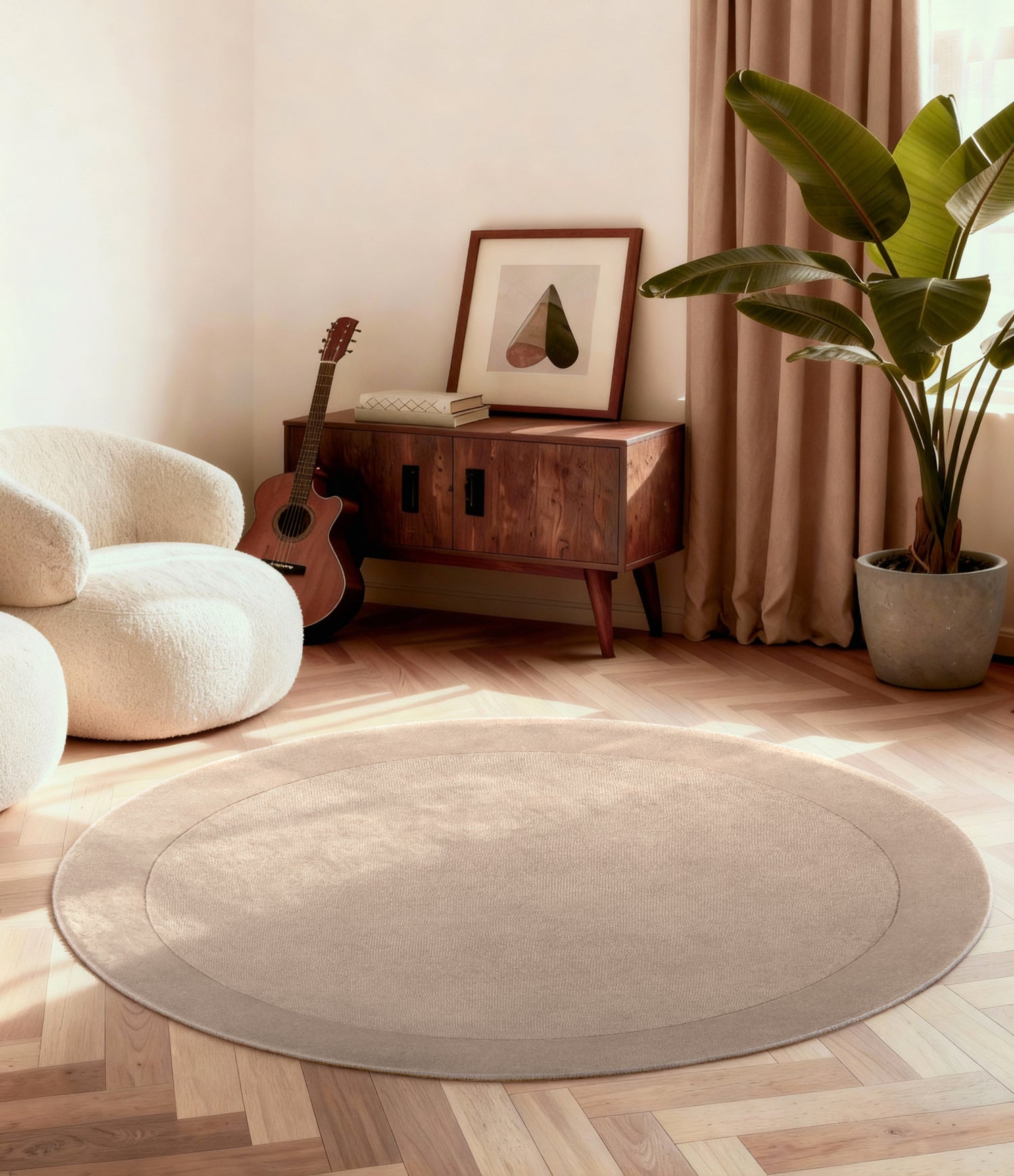 Tapis Rond en laine tufté main Beige - Villeroy & Boch – STUDIO DECO