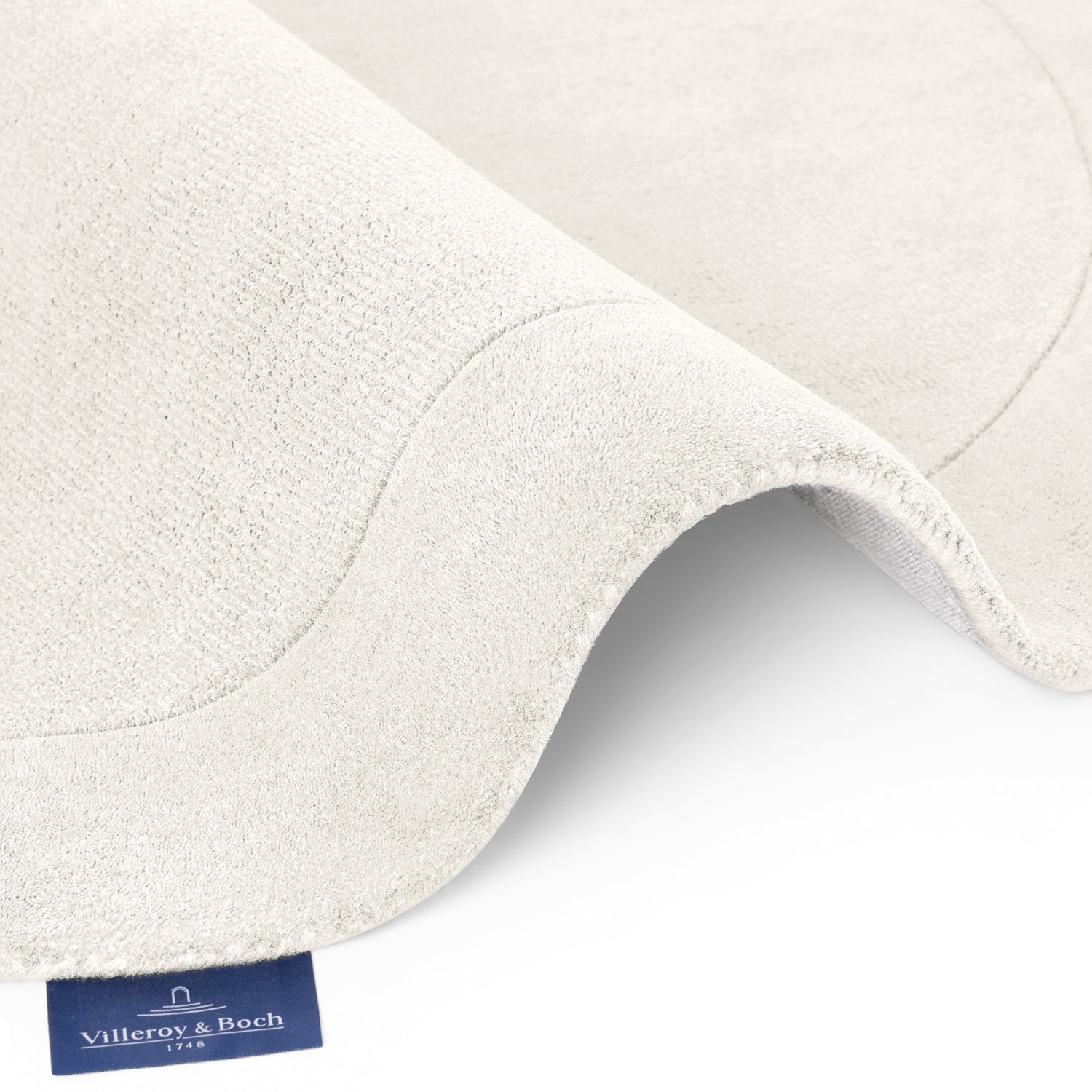 Tapis en laine rond organique tufté main Crème - Villeroy &amp; Boch – STUDIO DECO