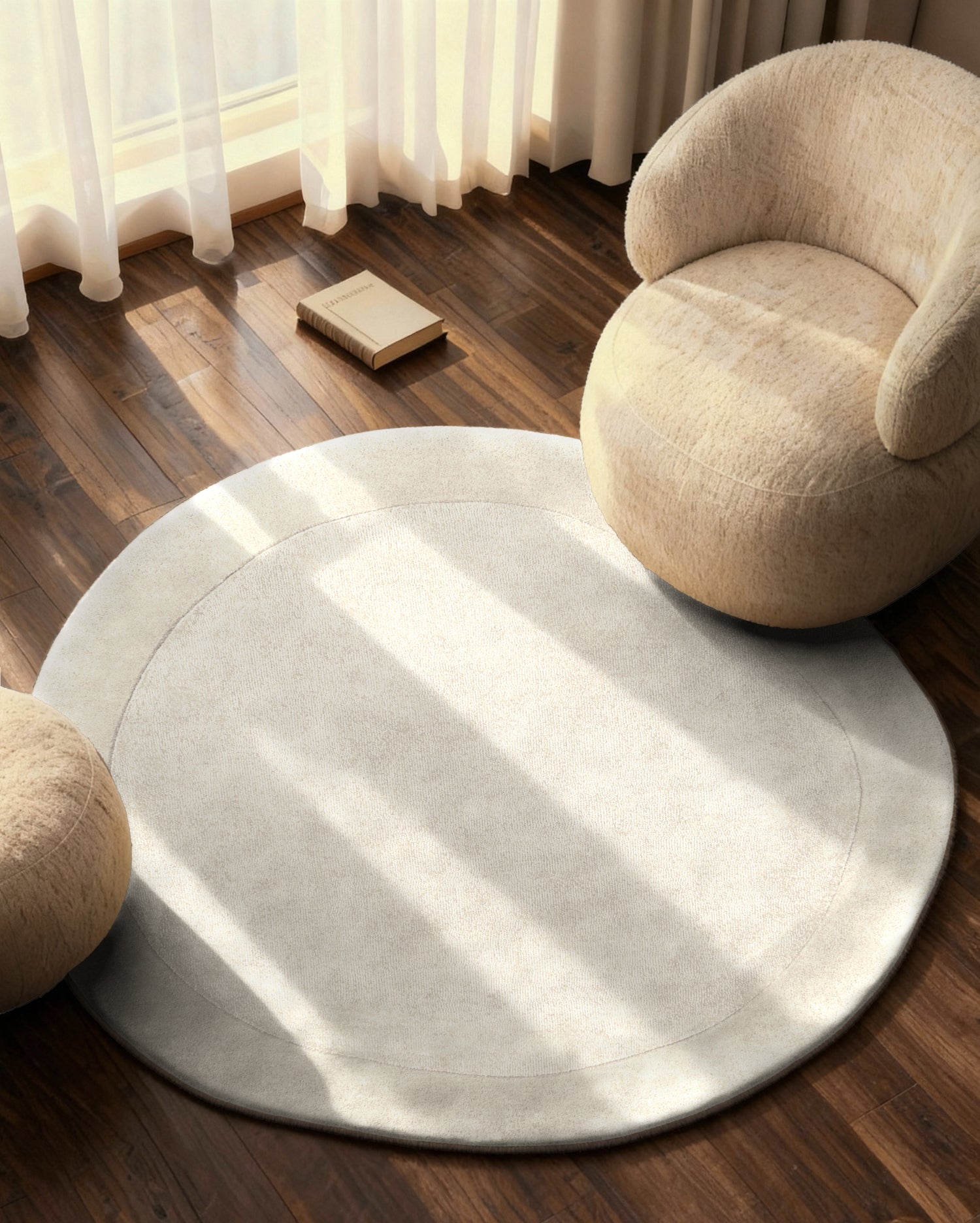 Tapis en laine rond organique tufté main Crème - Villeroy & Boch – STUDIO DECO