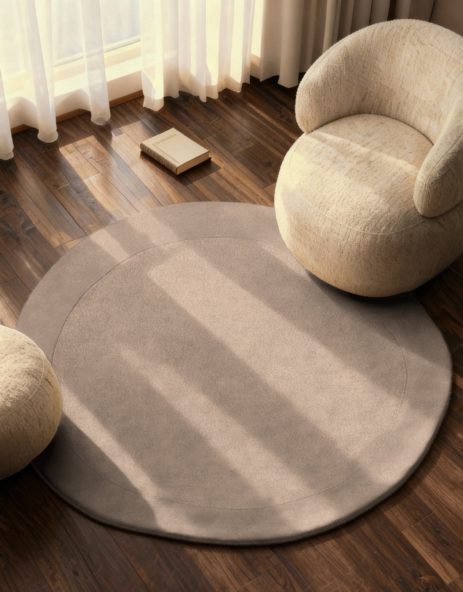 Tapis en laine rond organique tufté main Beige - Villeroy & Boch – STUDIO DECO